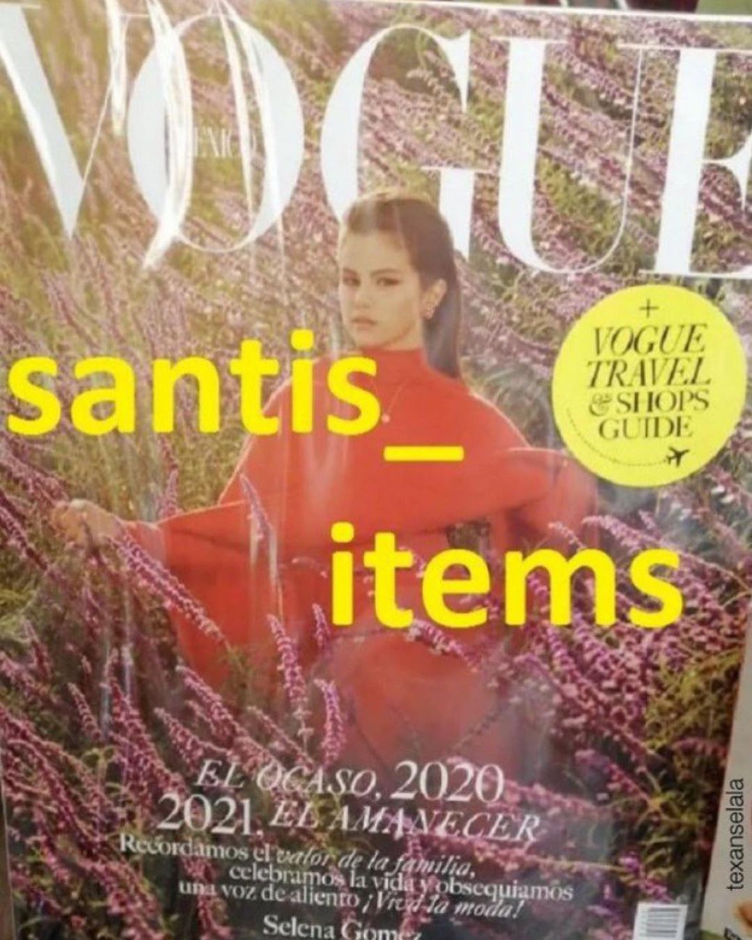 سلنا بر روی کاور مجلهی Vouge Mexico December 2020 سلنا بر روی کاور مجلهی Vouge Mexico December 2020