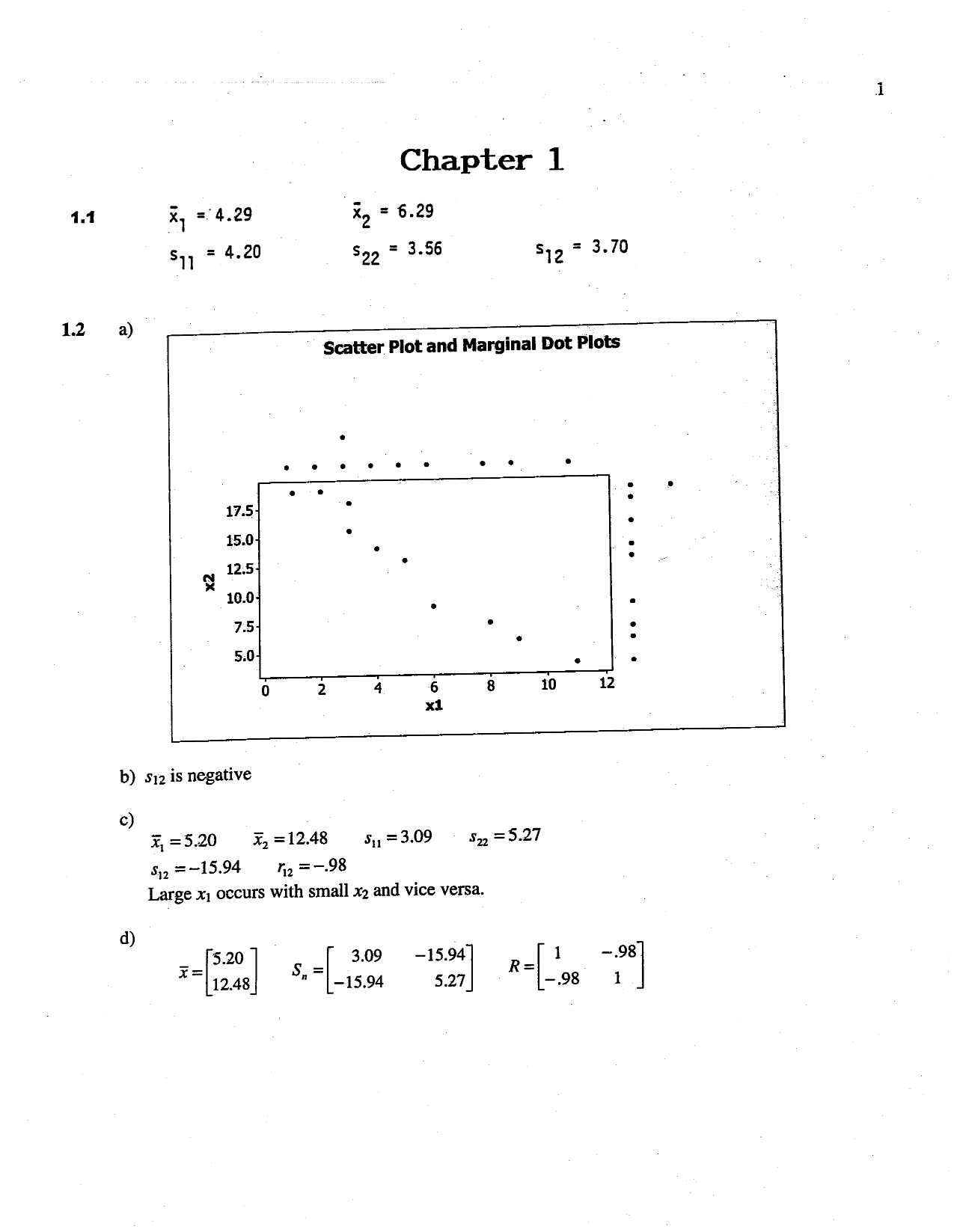 Solution Manual For Applied Multivariate Statistical Analysis (Classic Version), 6th Edition By Johnson