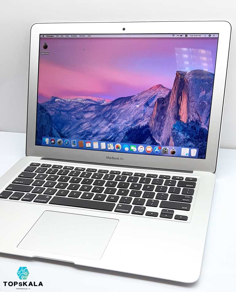 لپ تاپ استوک اپل (مک بوک ایر) مدل 15 اینچ Apple MacBook Air Late 2015 - 13 inch با مشخصات i5-8GB-256GB-SSD-2GB-intel-HD  