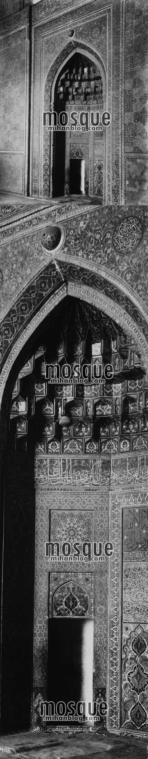 محراب مسجد جامع یزد در سال 1312