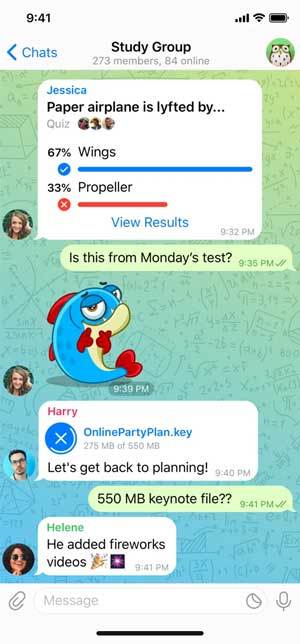 تلگرام برنامه جایگزین واتساپ