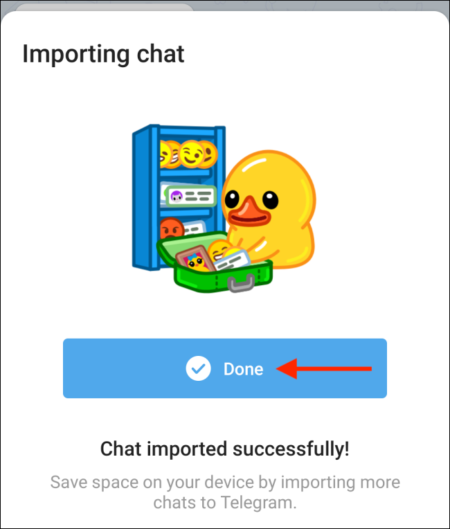 انتقال چت از واتساپ به تلگرام 9