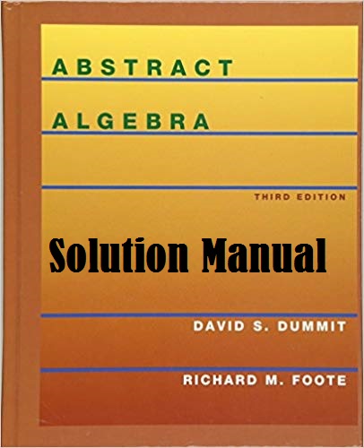 حل المسائل کتاب جبر مجرد دیوید دامیت و ریچارد فوت David Dummit