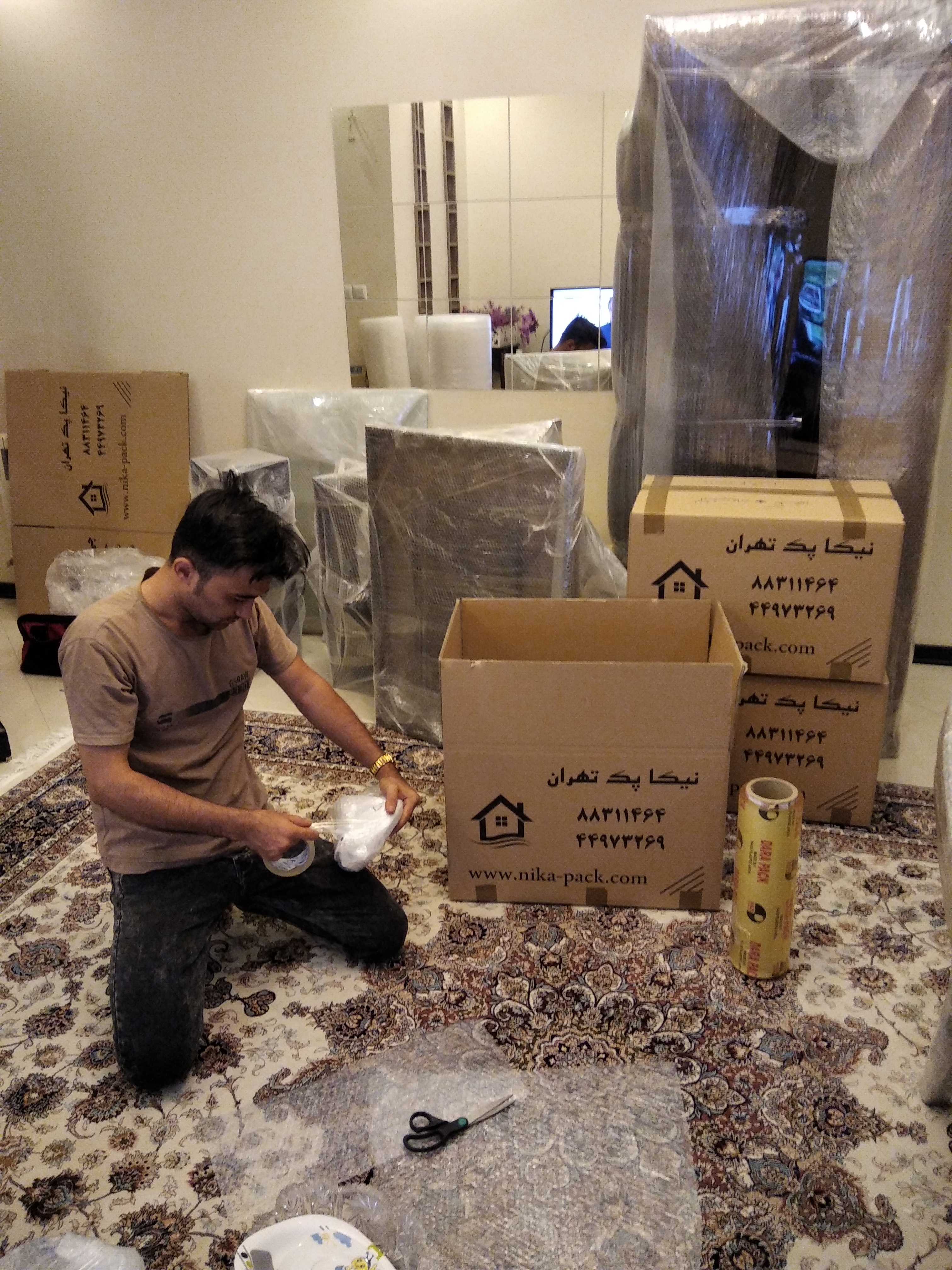 بسته بندی اثاثیه منزل در تهران